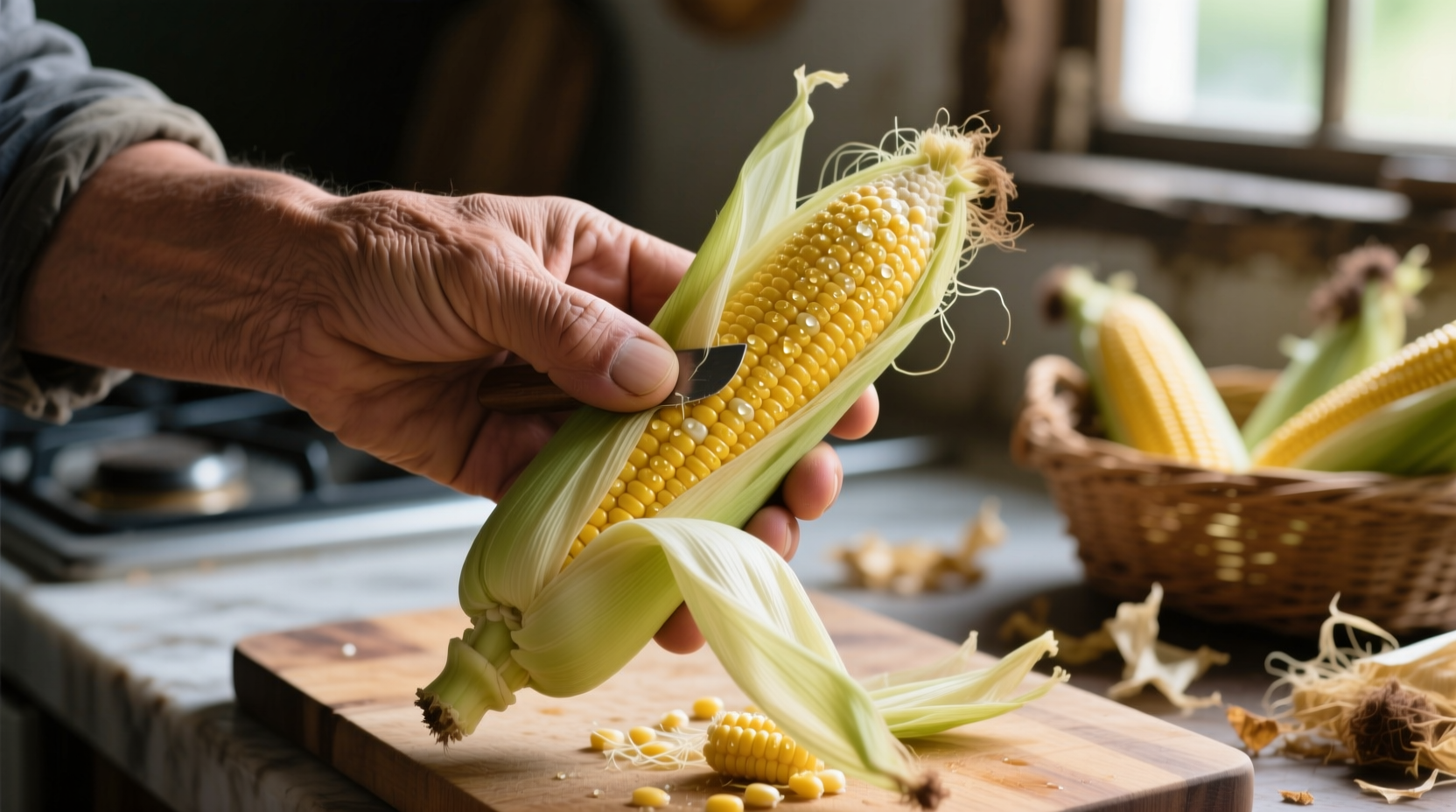 how to shuck corn
