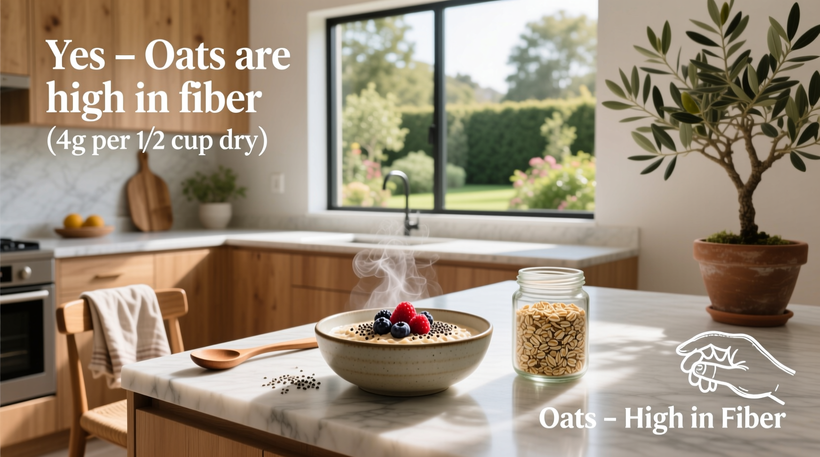 are oats high in fiber 