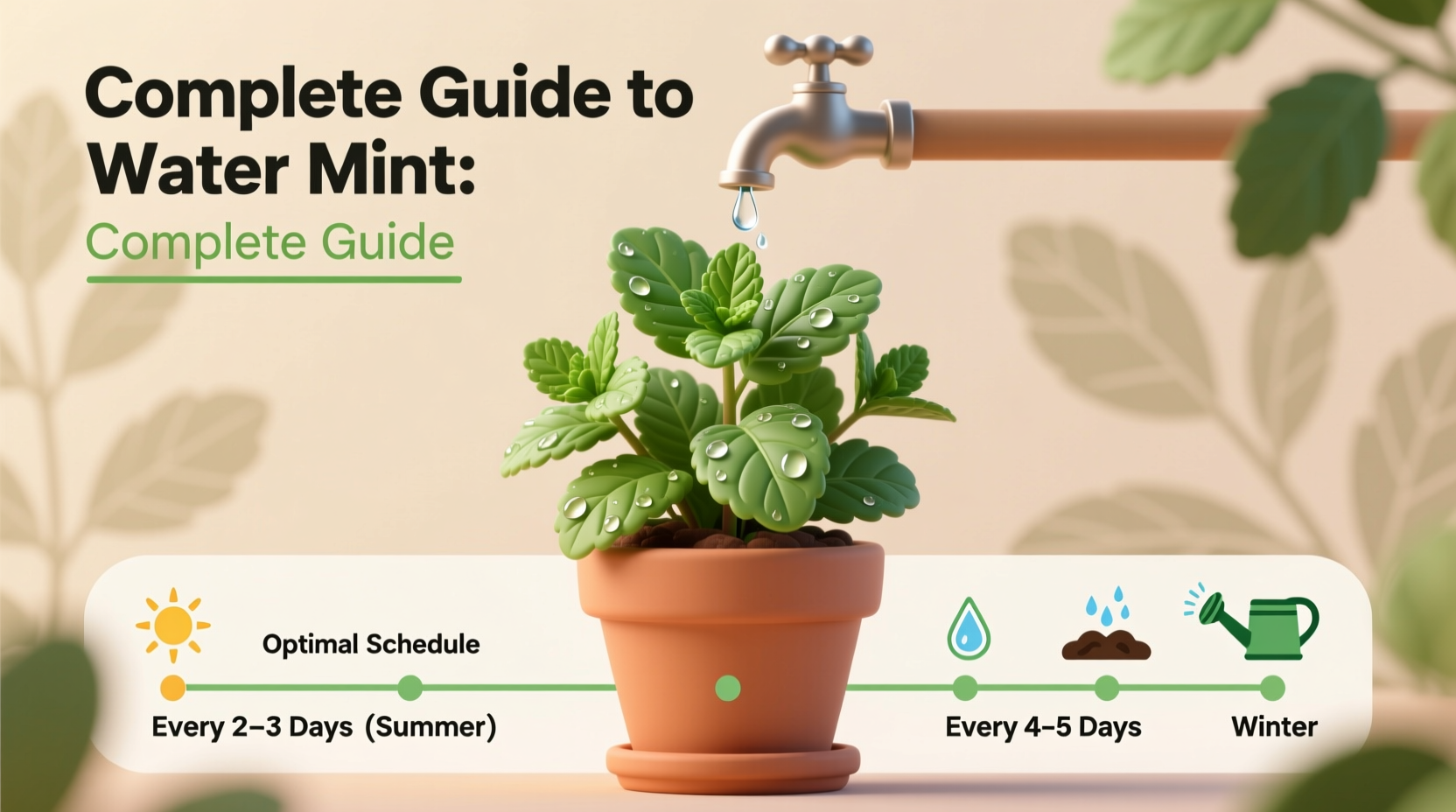 how often to water mint