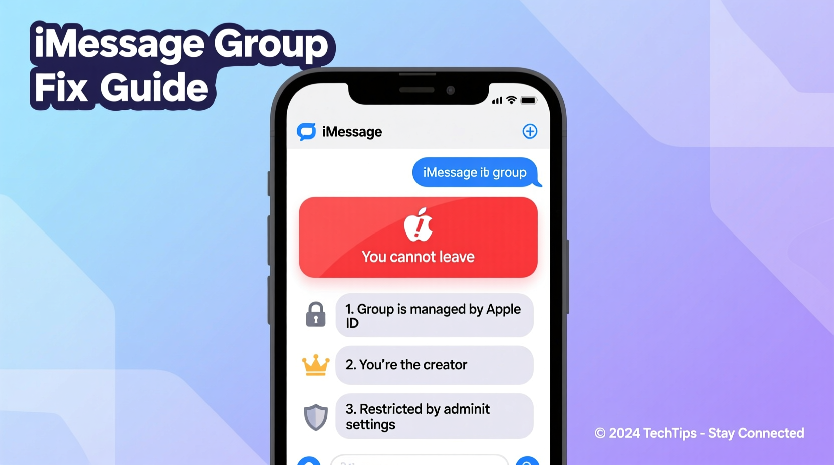 cant leave imessage group chat heres why how to fix