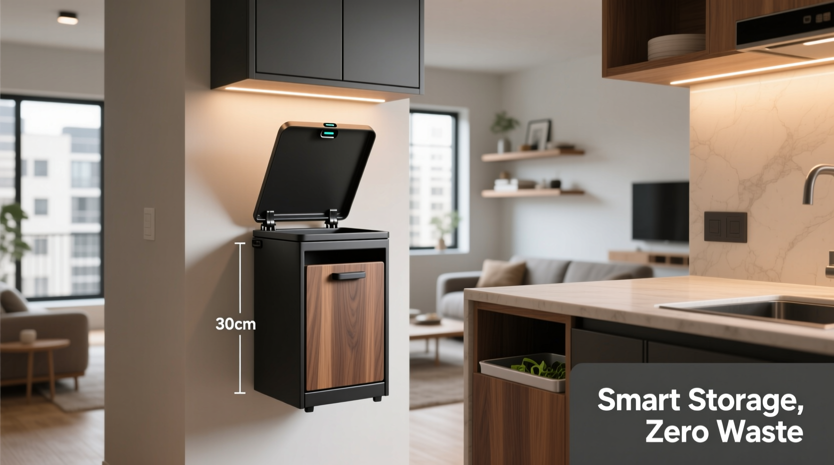 creative trash can solutions how to choose stylish and space saving options for small areas