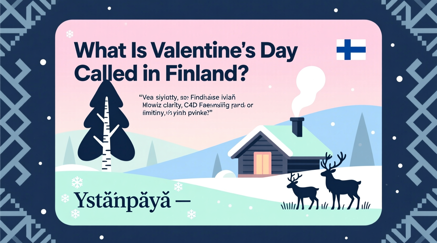 What Is Valentine's Day Called in Finland?