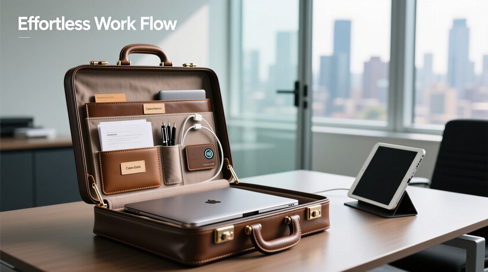 smart strategies to efficiently organize a large capacity briefcase for work