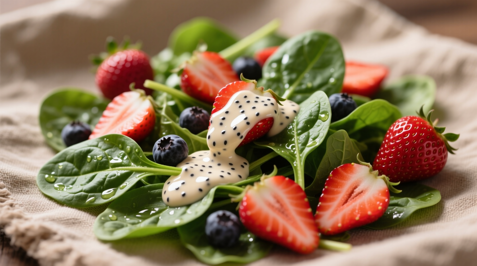 Perfect Poppy Seed Dressing for Spinach Strawberry Salad