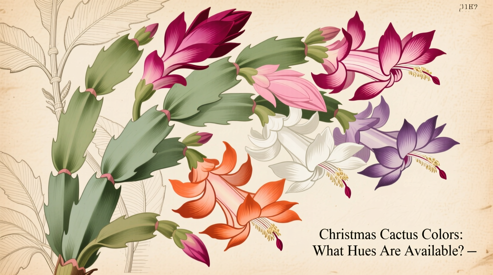 Christmas Cactus Colors: What Hues Are Available?