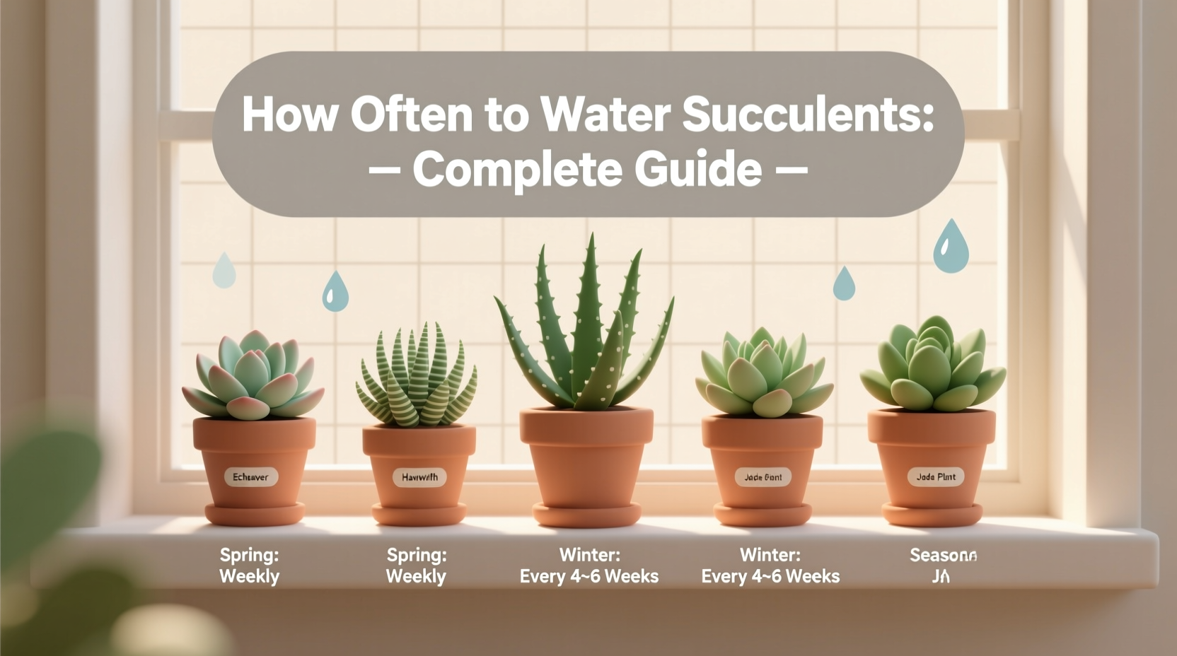 how often should succulent plants be watered