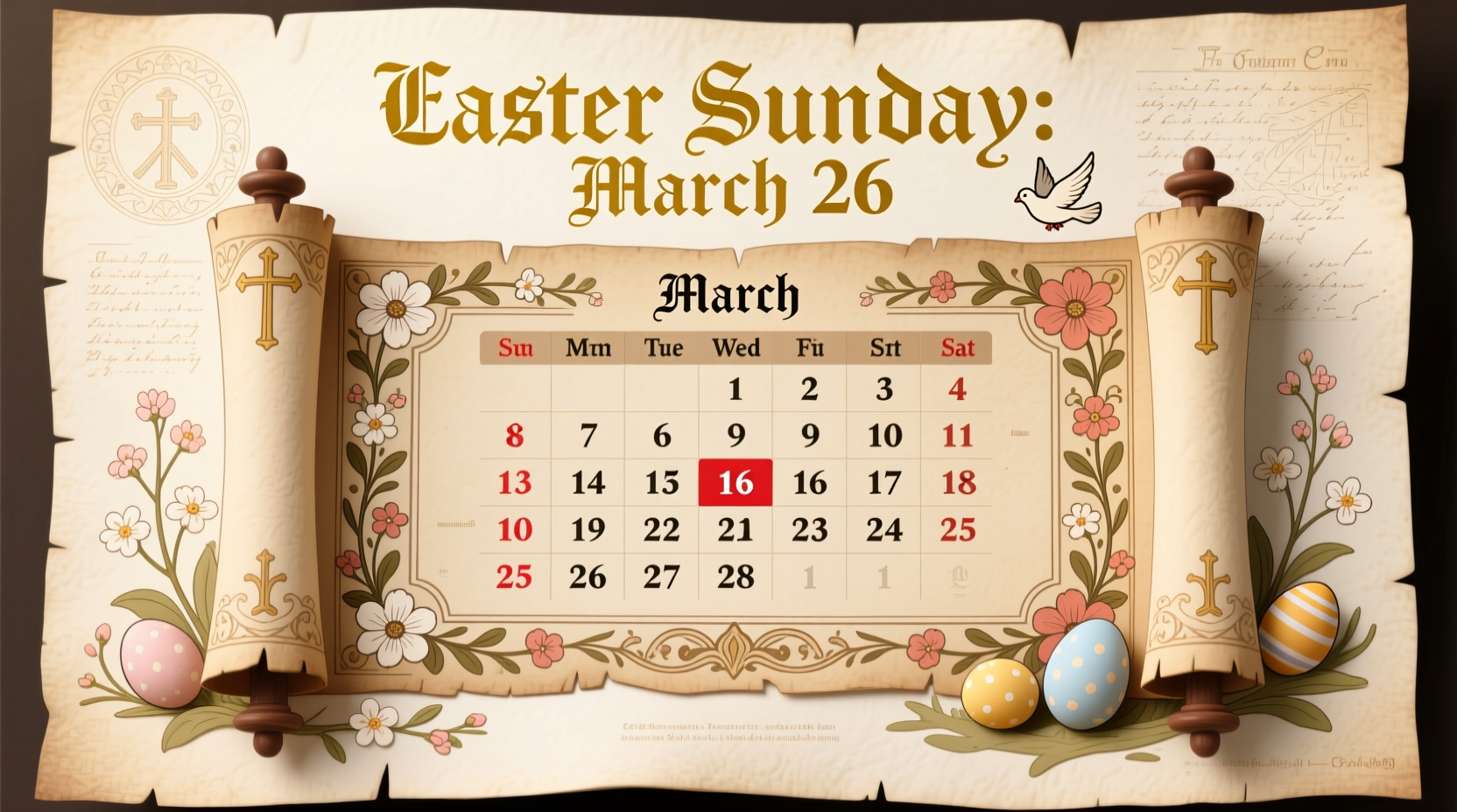 what year did easter fall on march 26