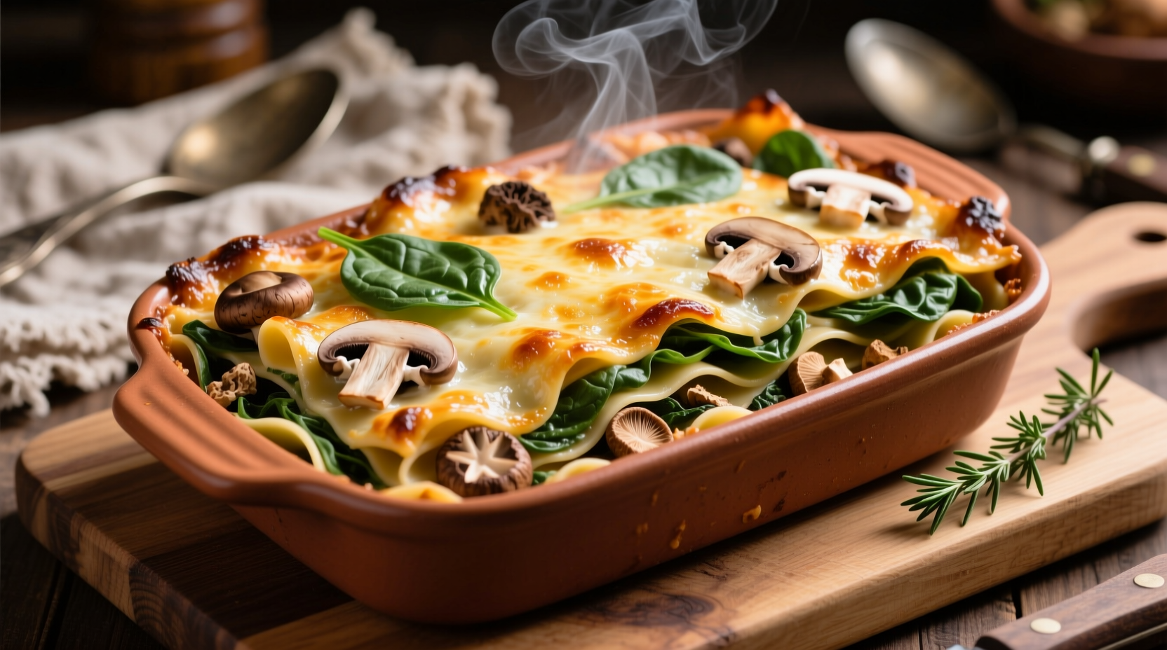 Perfect Mushroom Spinach Lasagna Recipe | Healthy & Creamy