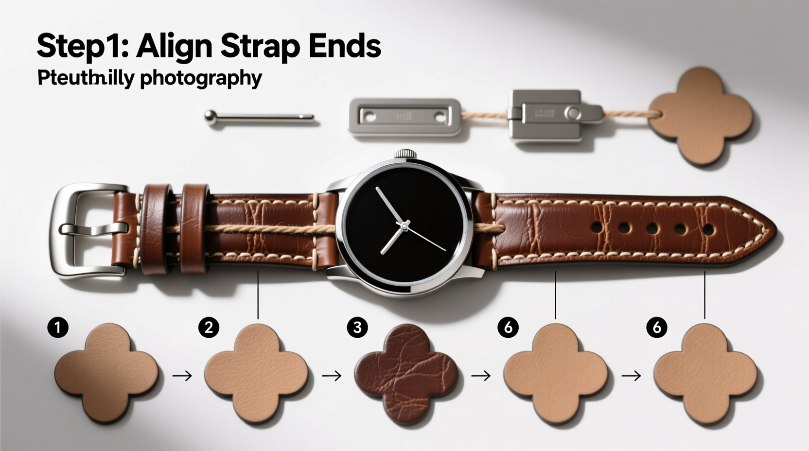step by step guide to installing a four leaf leather watch strap with ease