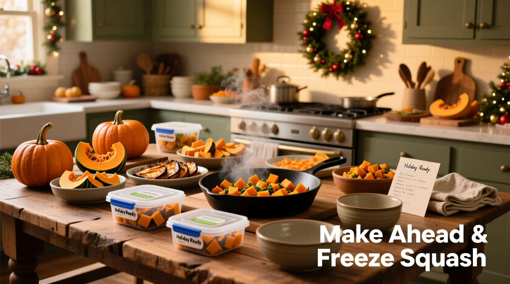 holiday shortcuts make ahead freeze squash