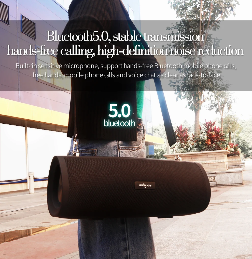 2021 Zealot S39 Multifunctional heavy Bass Powerful Wireless Bluetooth Speaker