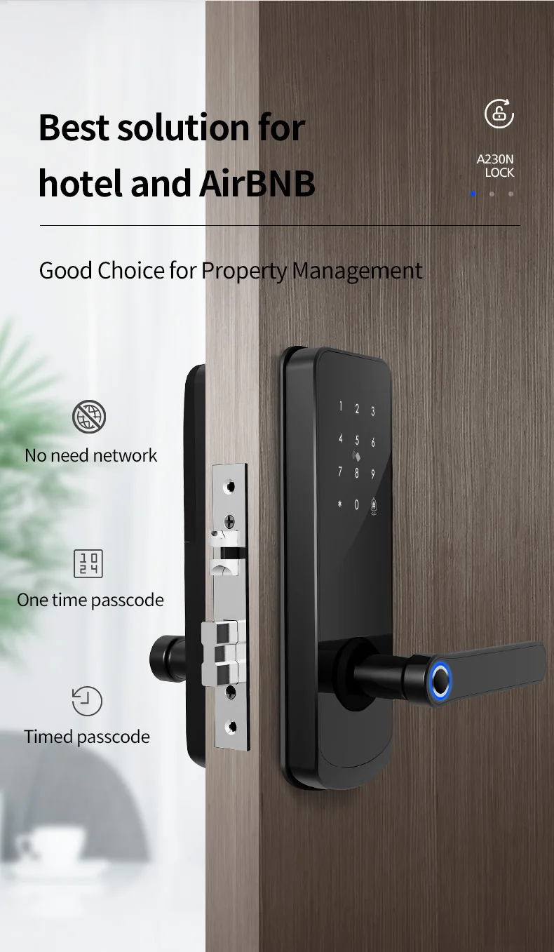 Biometric door bell special functioned home tuya app smart lock