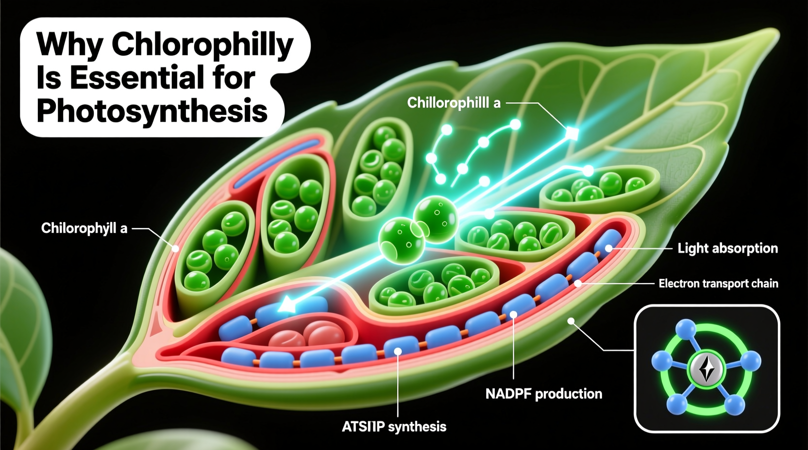 why is chlorophyll necessary for photosynthesis explained