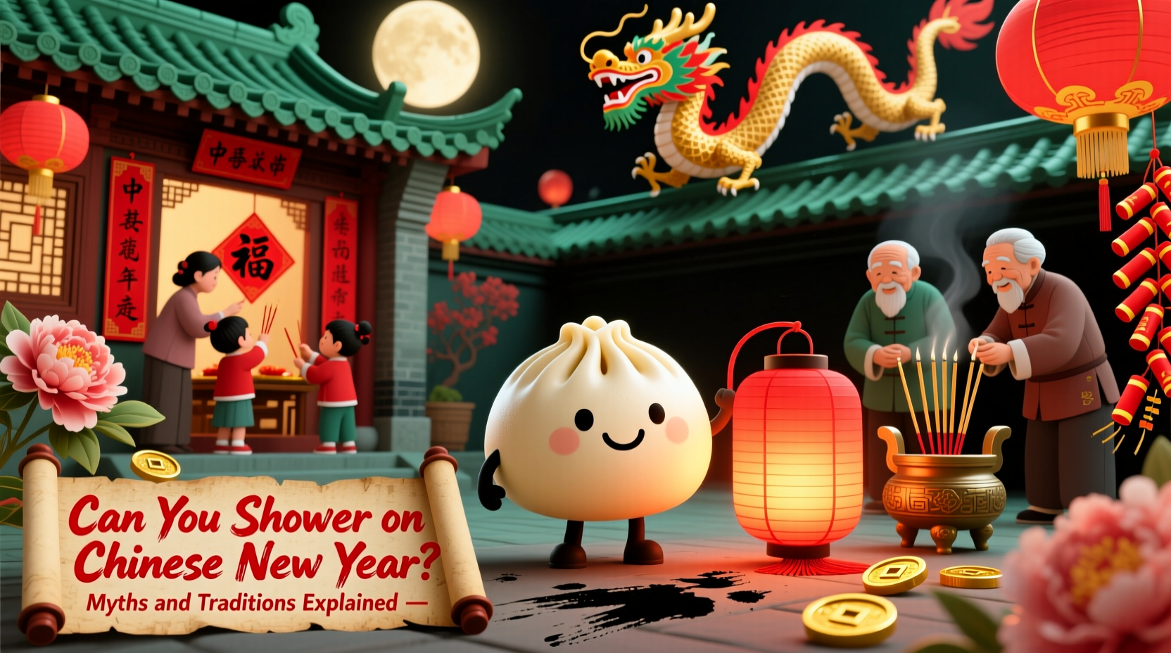 can you not shower on chinese new year