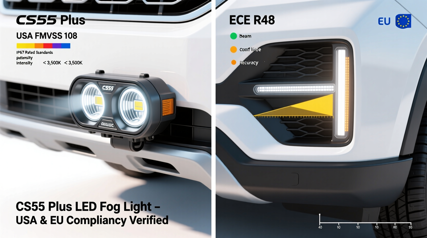 led fog lights cs55 plus legality