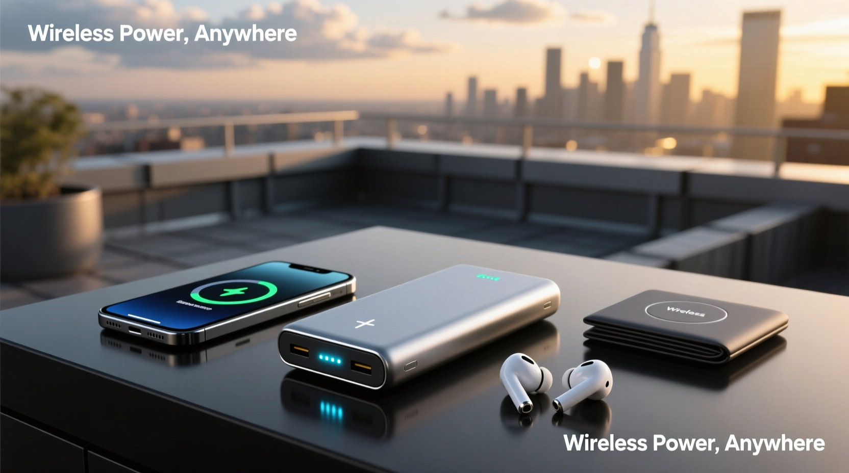 portable power bank wireless charging