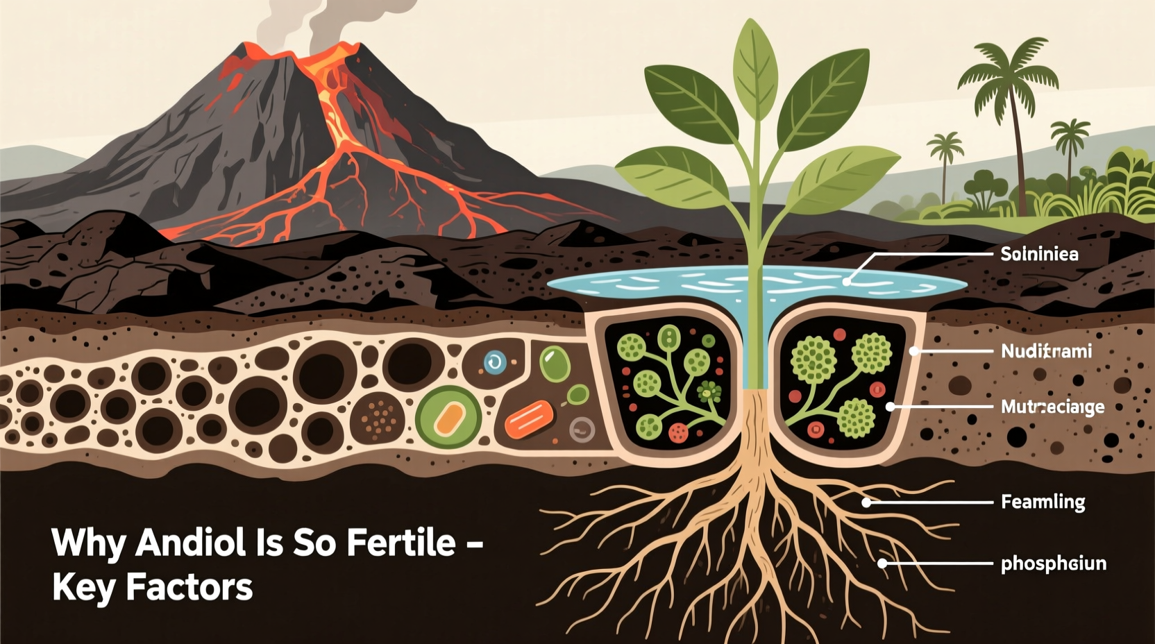 why is volcanic soil andisol so fertile key reasons