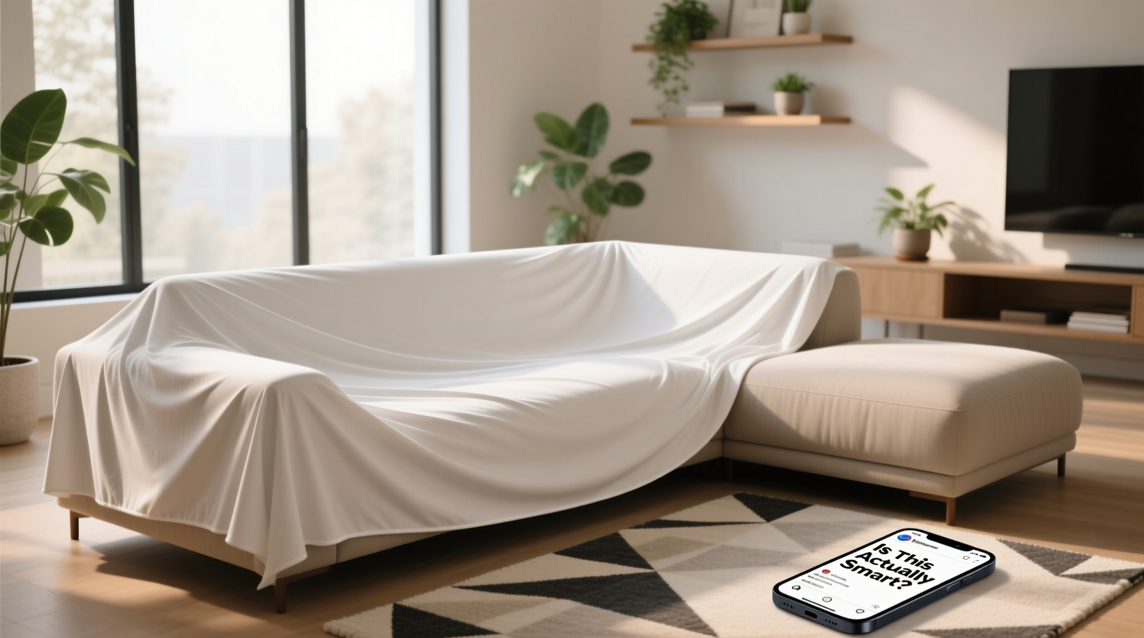 is using a fitted sheet on my couch actually smart or just a lazy cushion cover hack