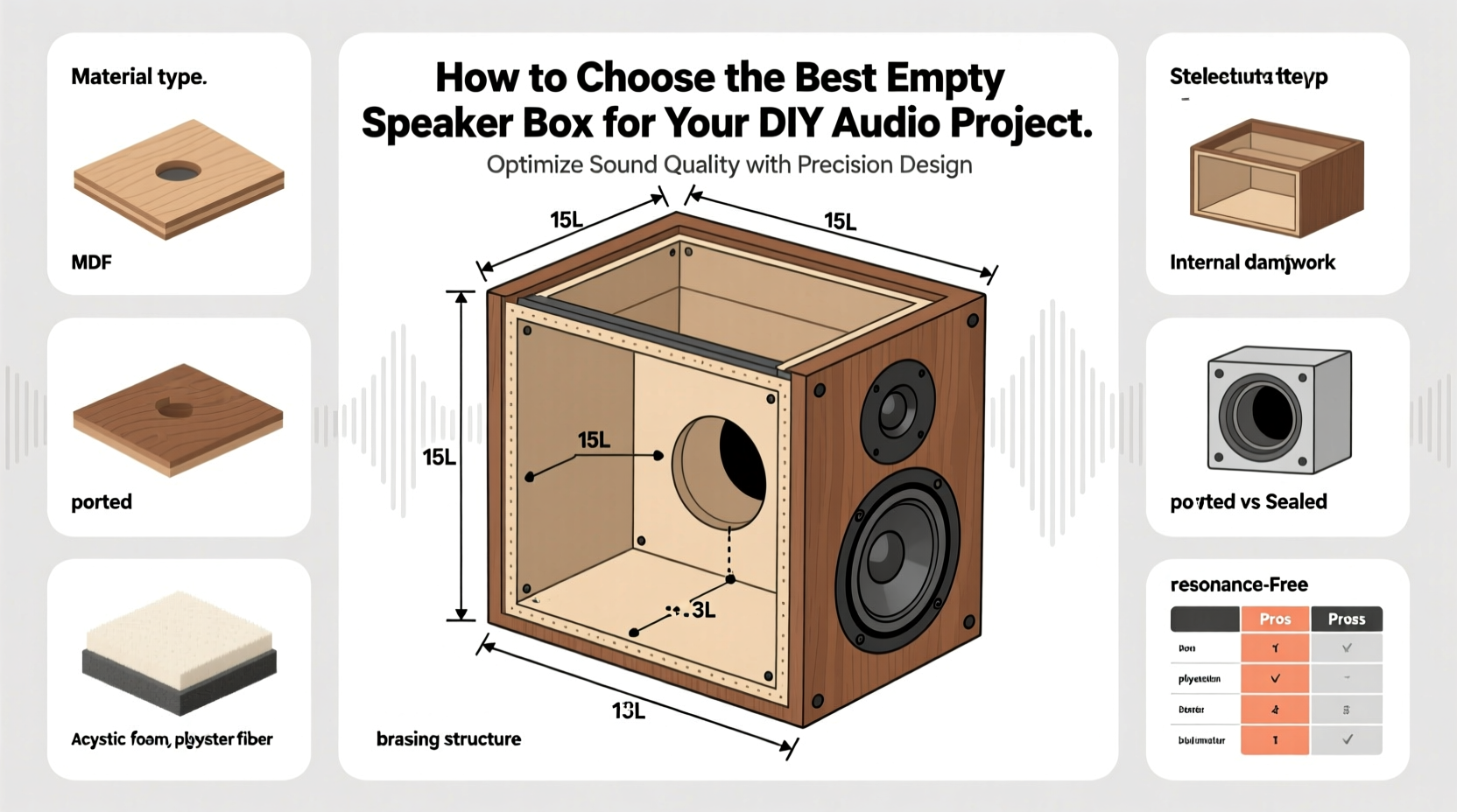 empty speaker box