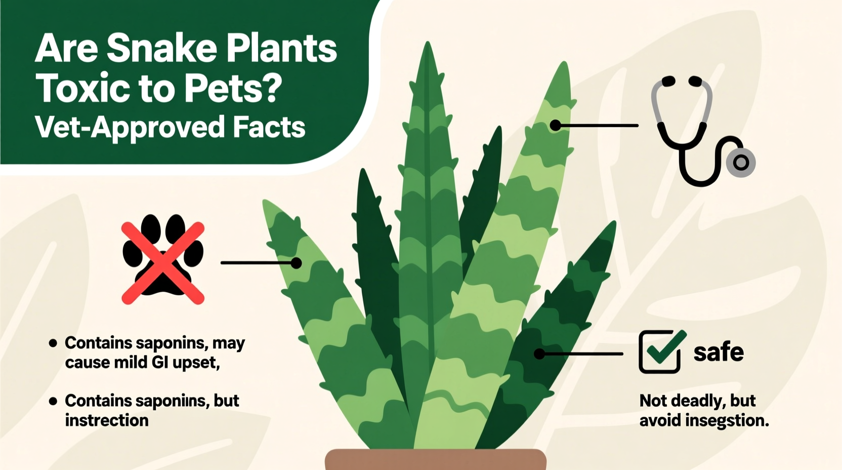 are snake plants toxic to pets