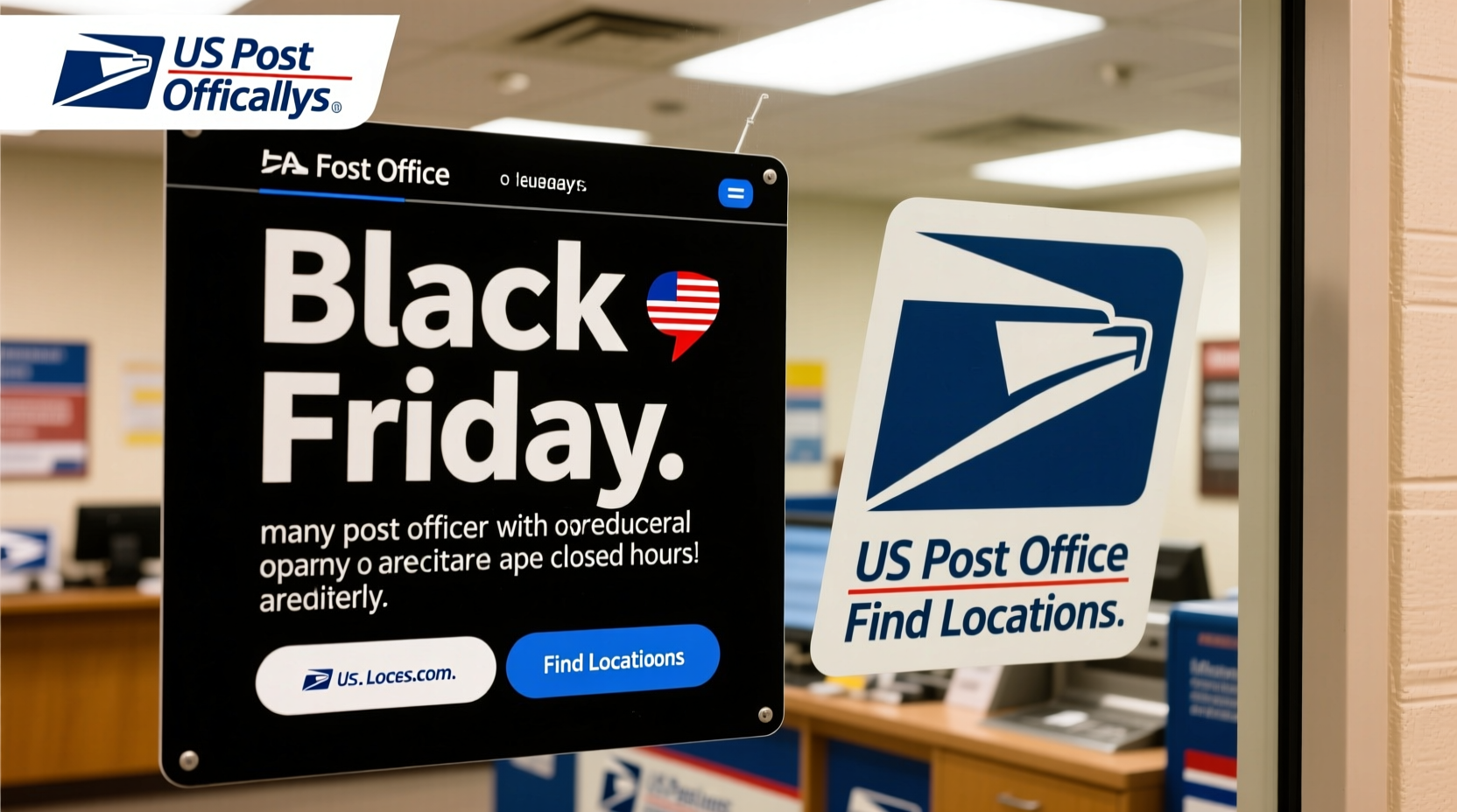 is the united states post office open on black friday