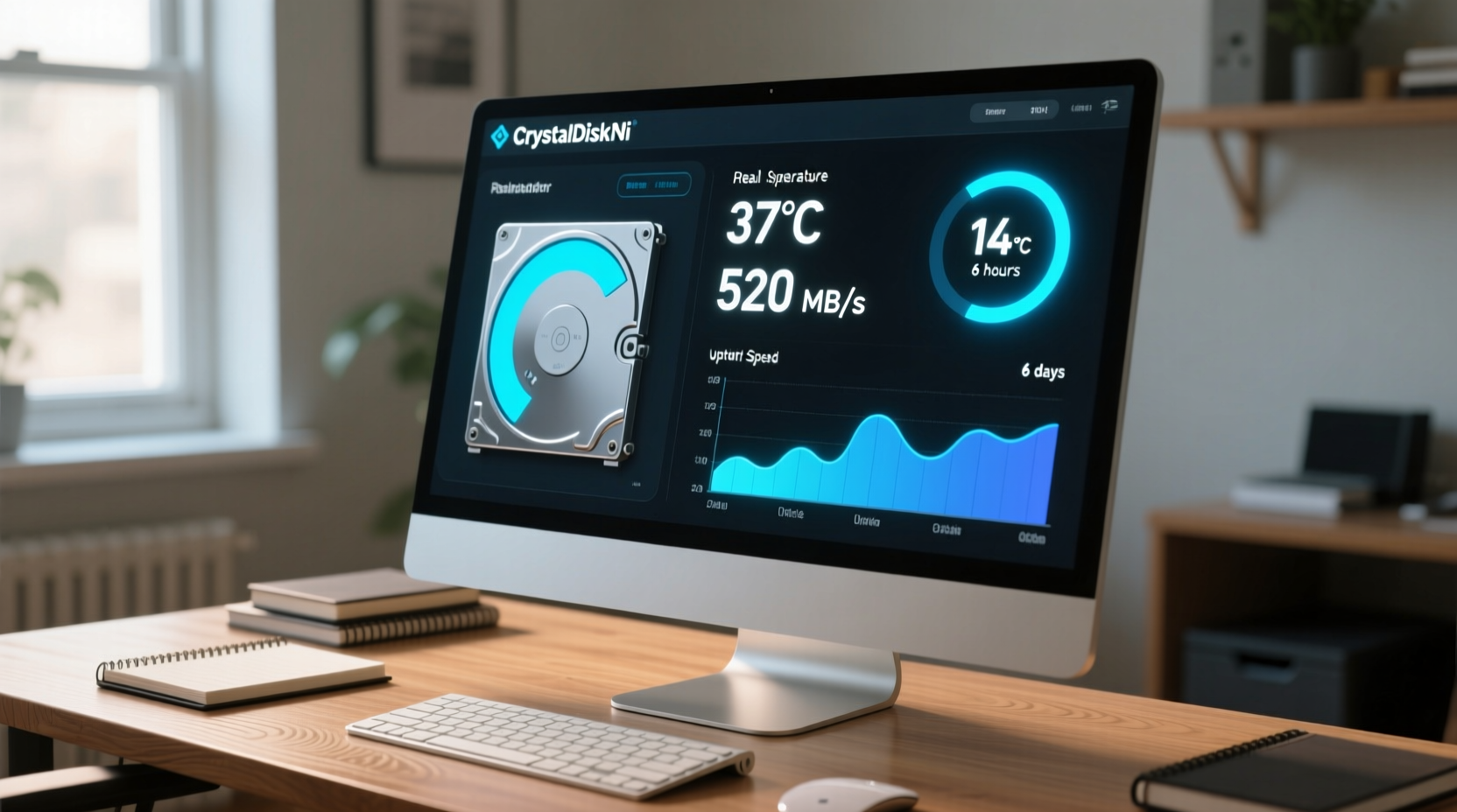 CrystalDiskInfo Monitors Hard Drive Health and Uptime Accurately