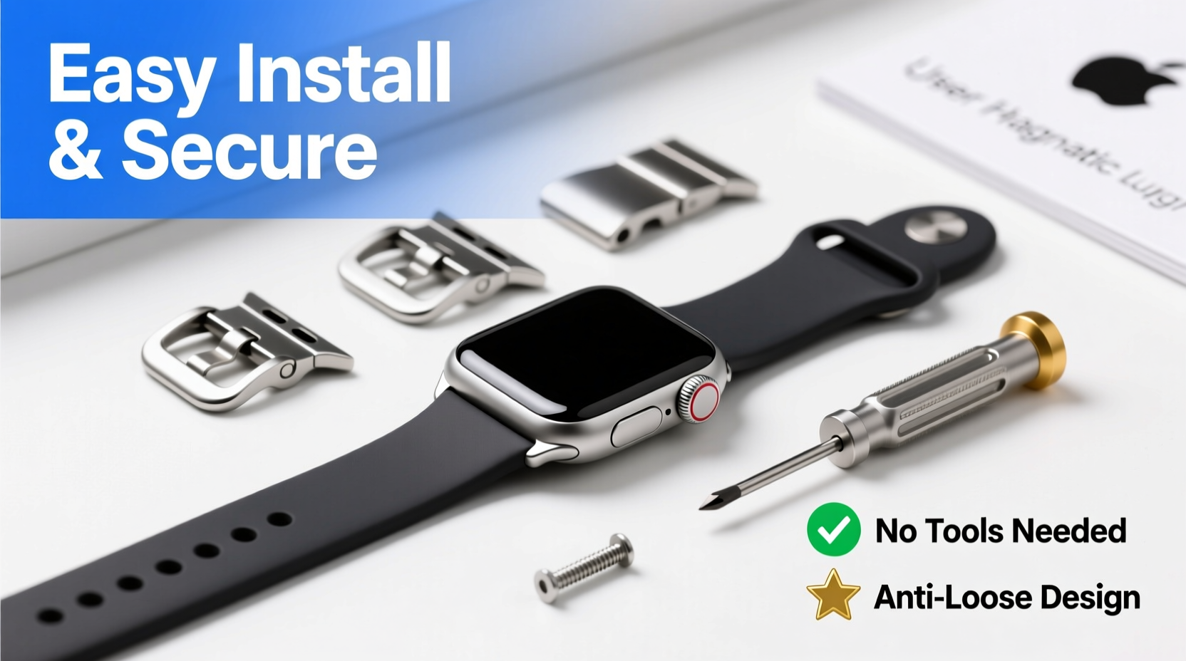 how to easily install and secure a new iwatch chain band a complete user guide