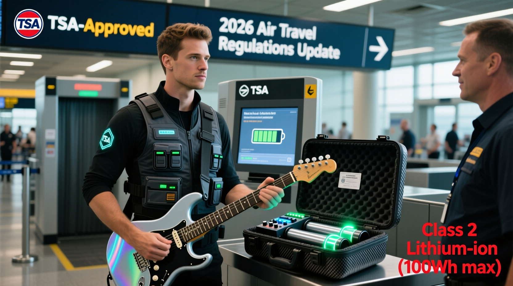 Can You Fly With a Guitar Pedal Tube Unit in 2026? TSA Rules, Lithium Battery Restrictions, and Airline-Approved Cases for Touring Musicians