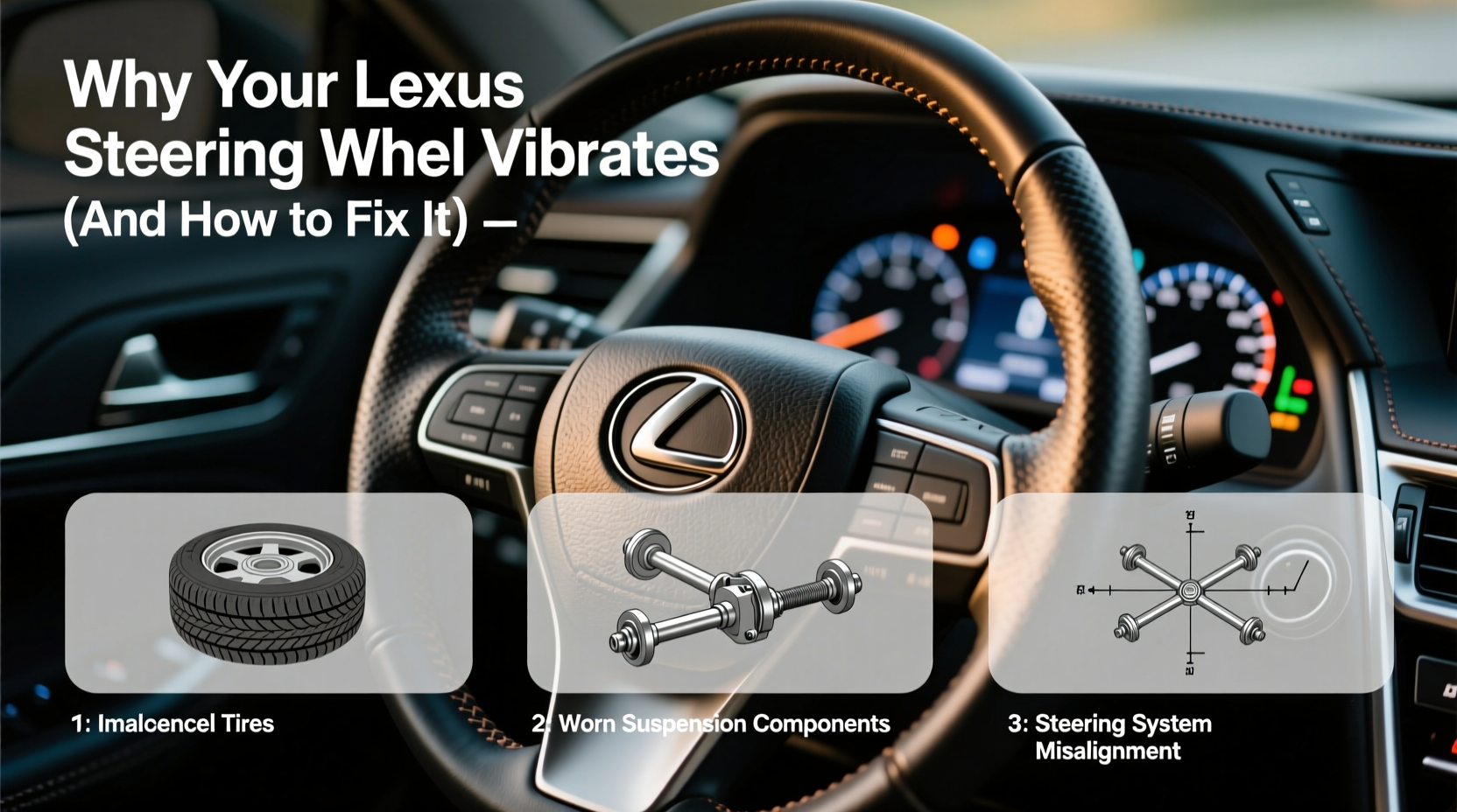 lexus is steering wheel vibration