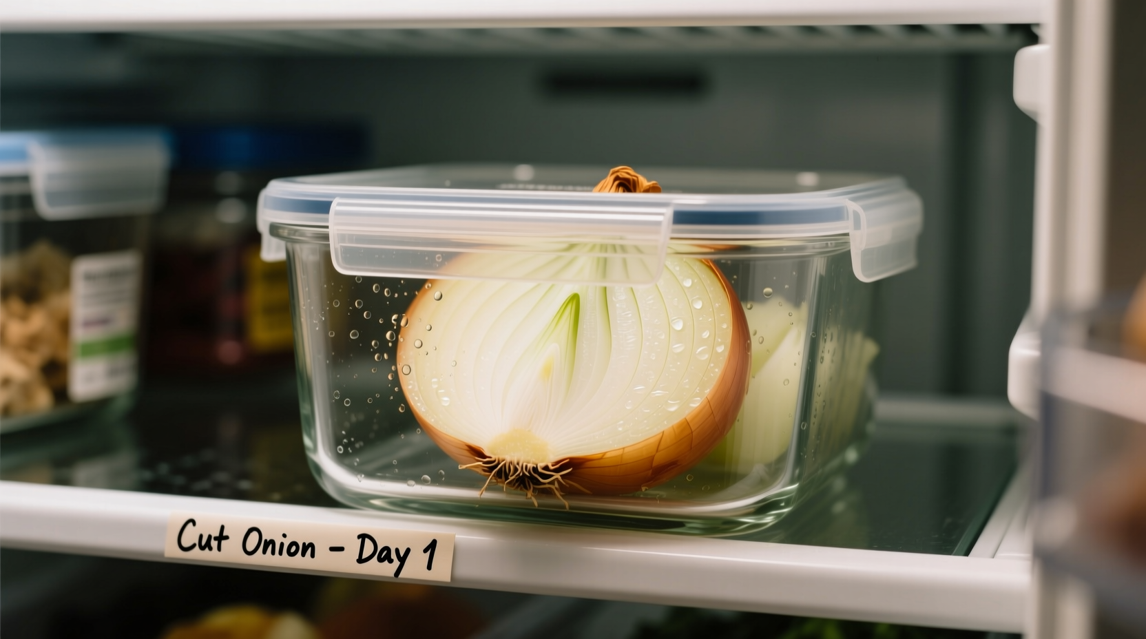 how long does a cut onion last in the fridge