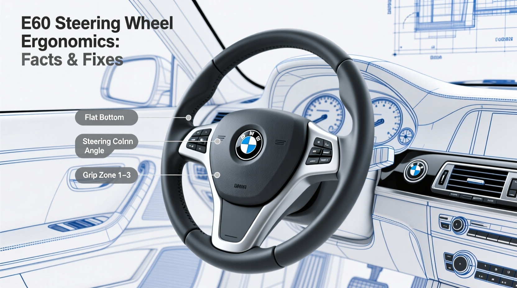e60 bottom steering wheel ergonomics