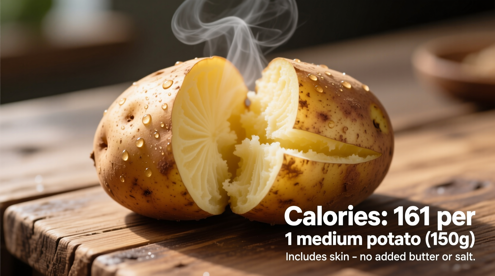 calories in a baked potato with skin