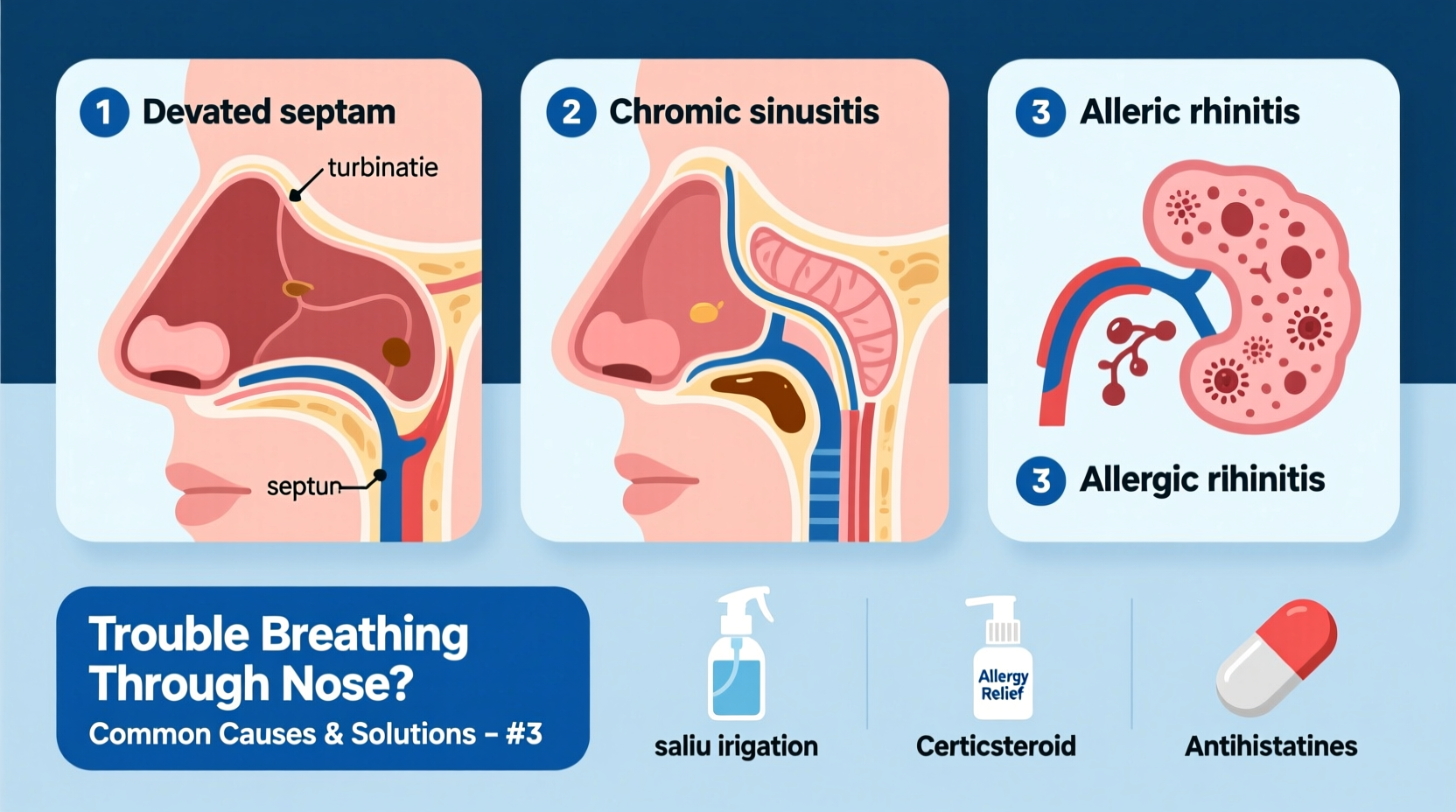 trouble breathing through nose common causes solutions 3