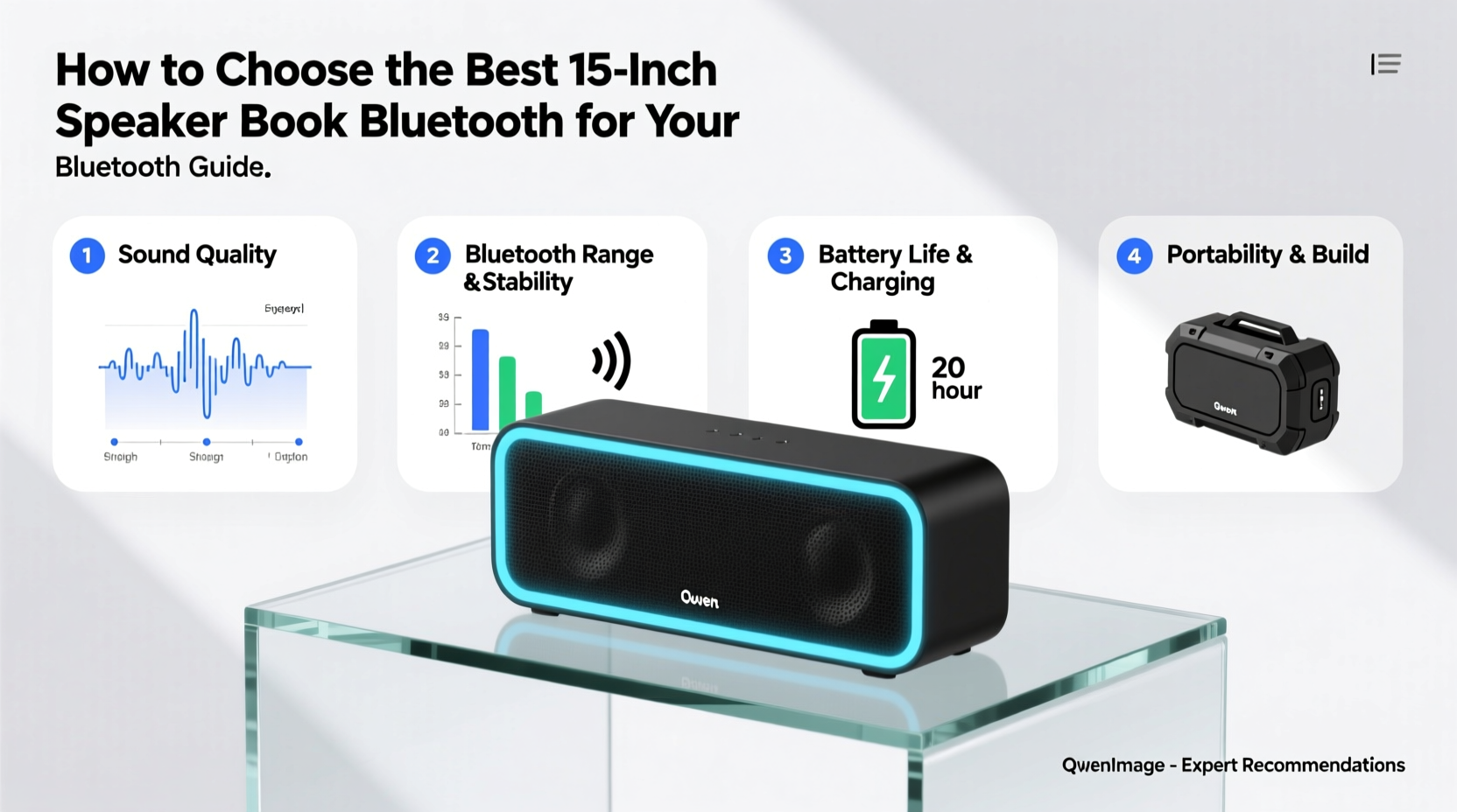 15 inch speaker book bluetooth