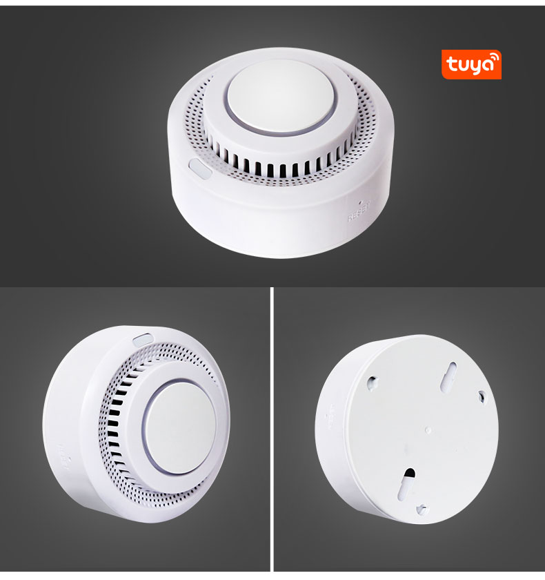 Smart Home Tuya App Standalone Wifi Smoke Detector Alarm Controller