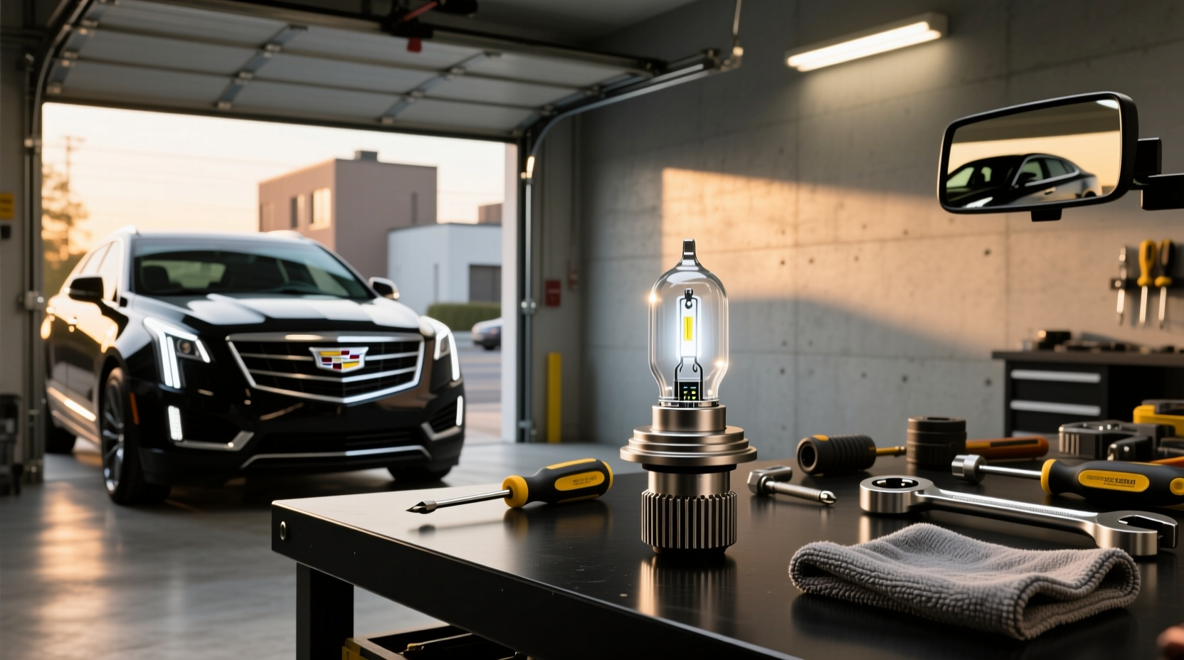 2016 cadillac srx headlight bulb guide