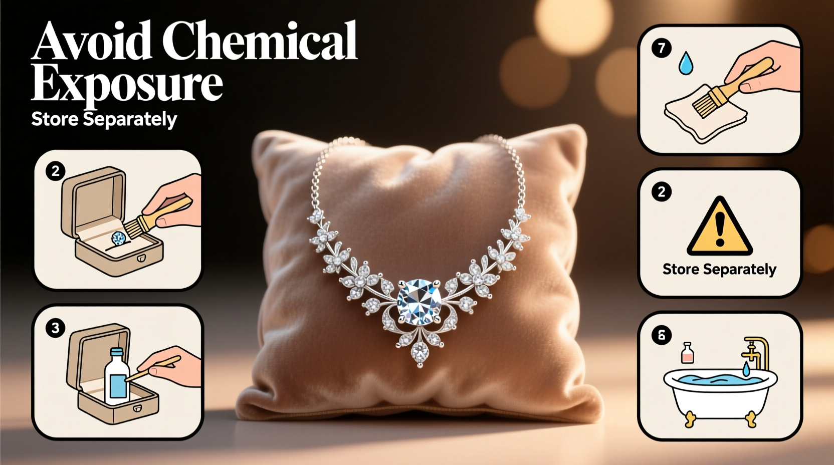 ultimate guide to safeguarding your zircon necklace practical tips to prevent damage and maintain shine