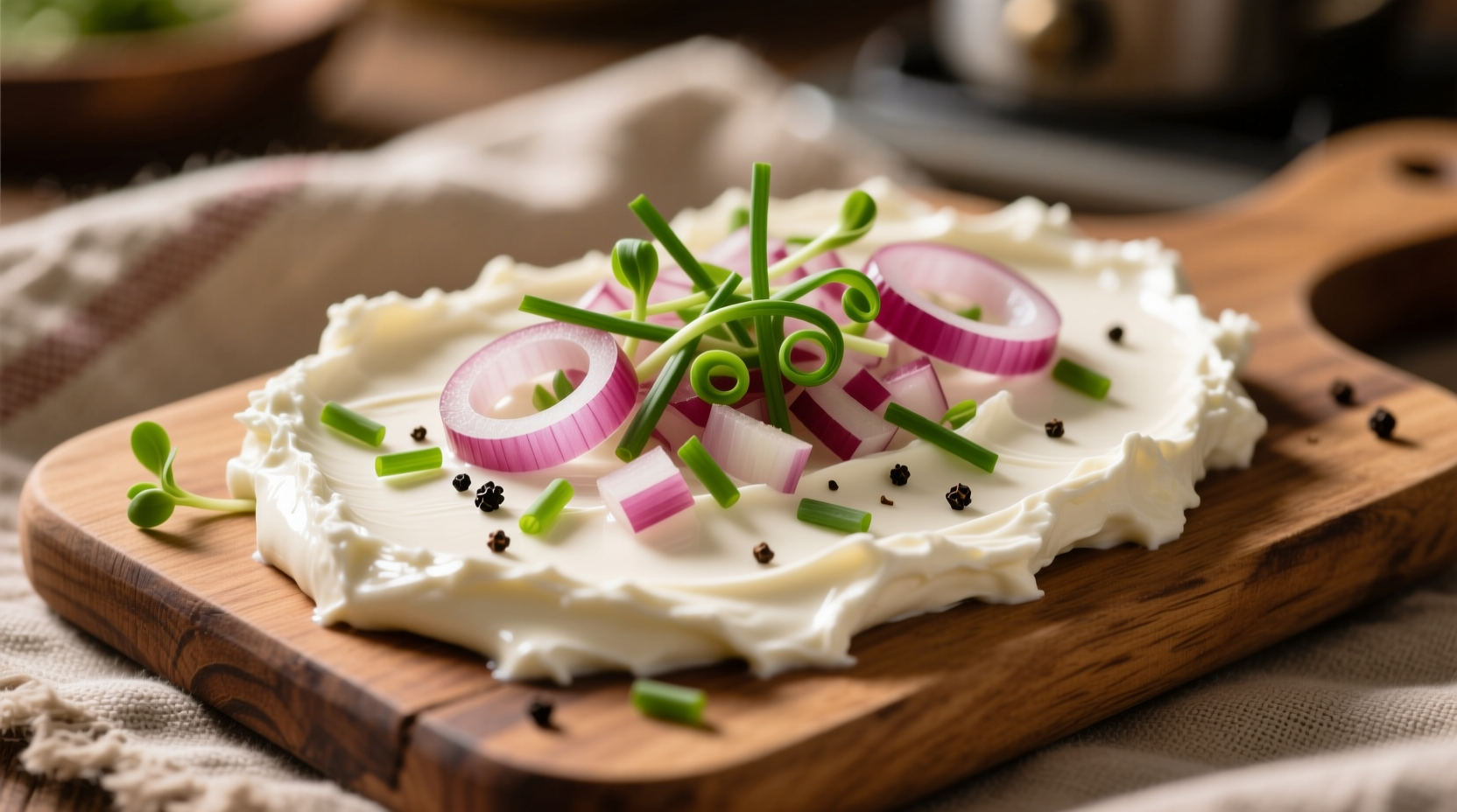 cream cheese with onion and chives