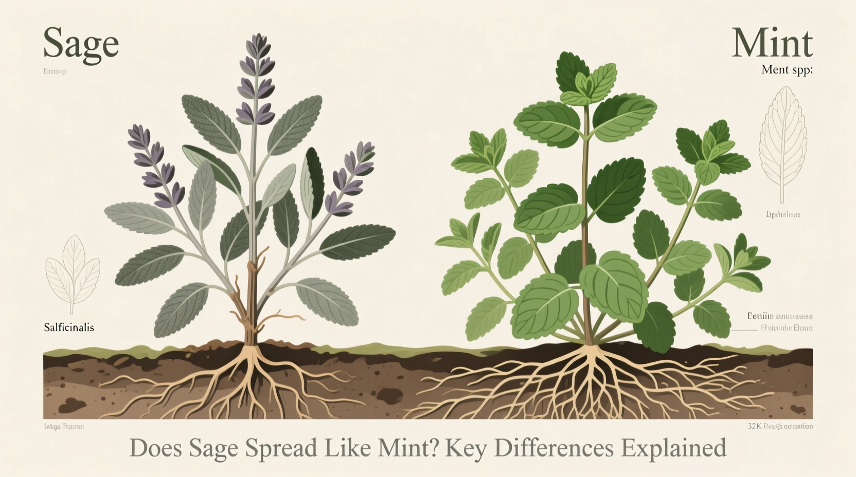 does sage spread like mint
