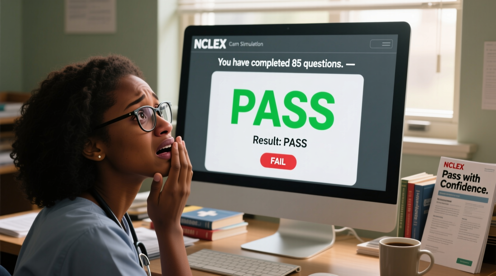 nclex stopped at 85 questions pass fail explained