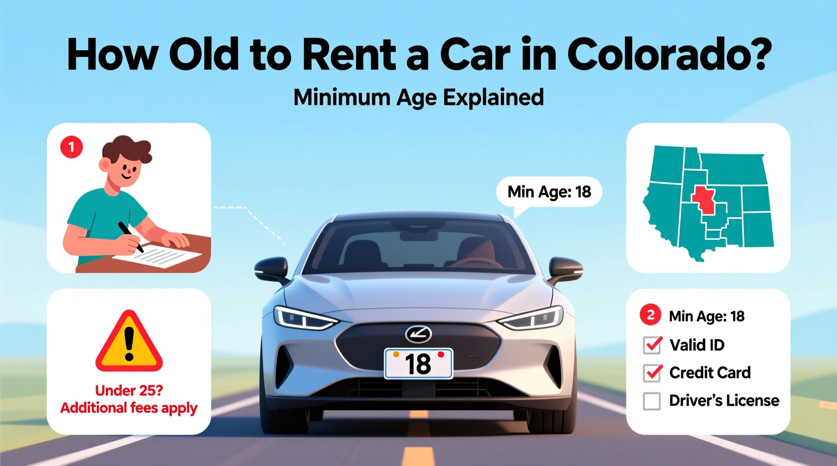 how old to rent a car colorado