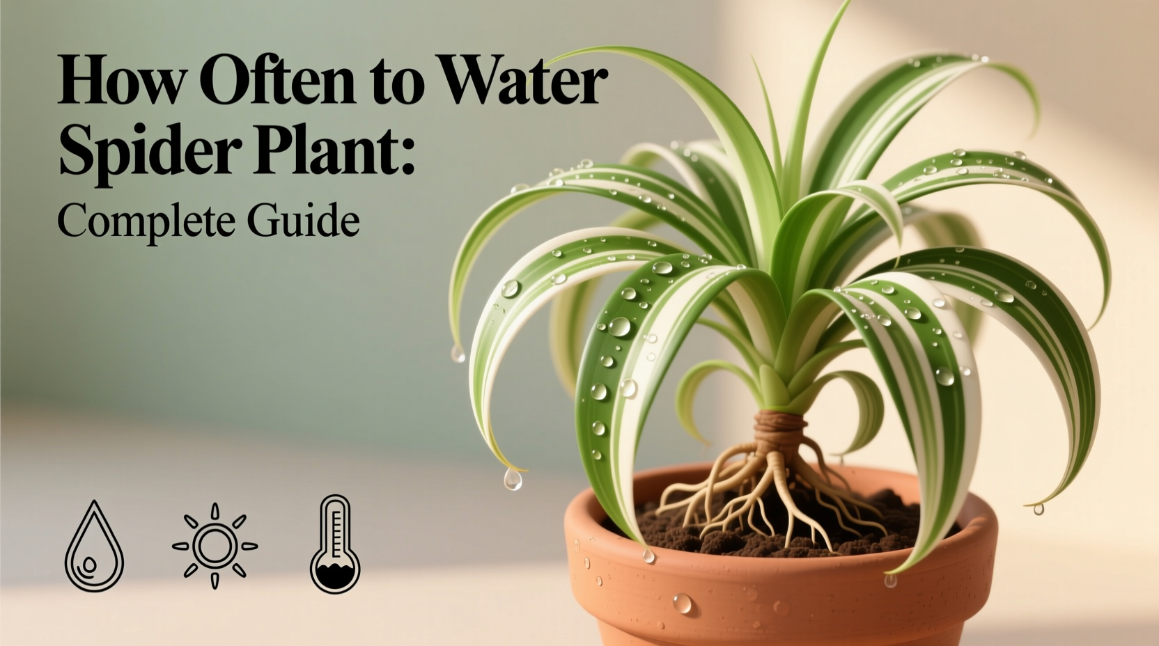 how often to water spider plant