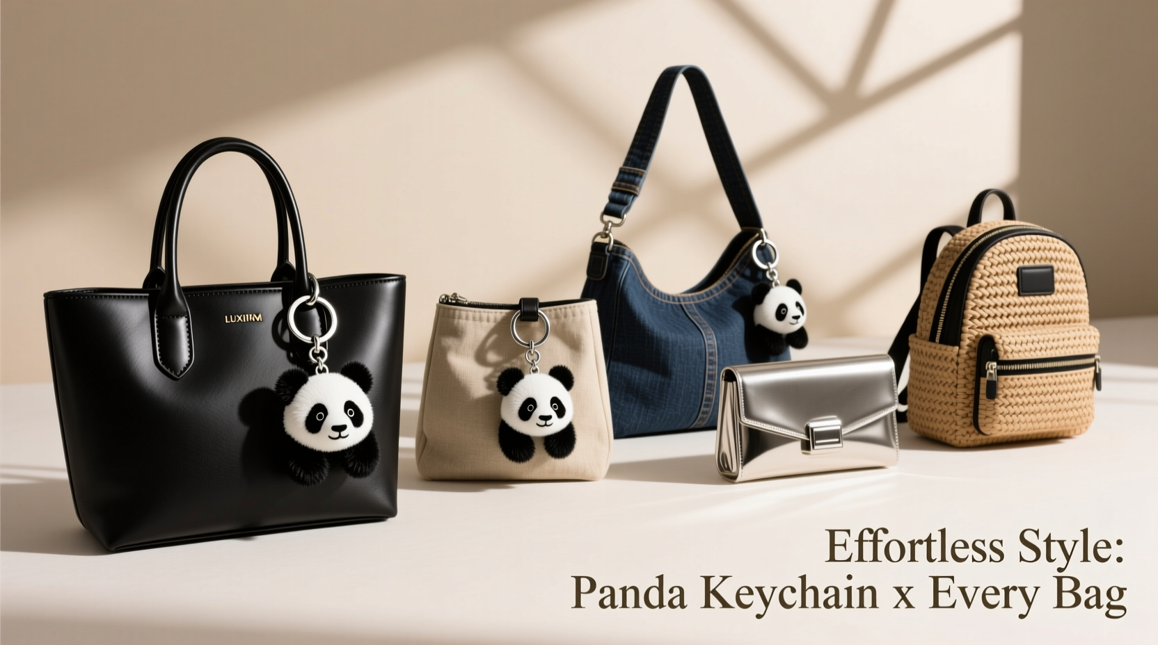effortless tips to style your panda keychain with every bag type
