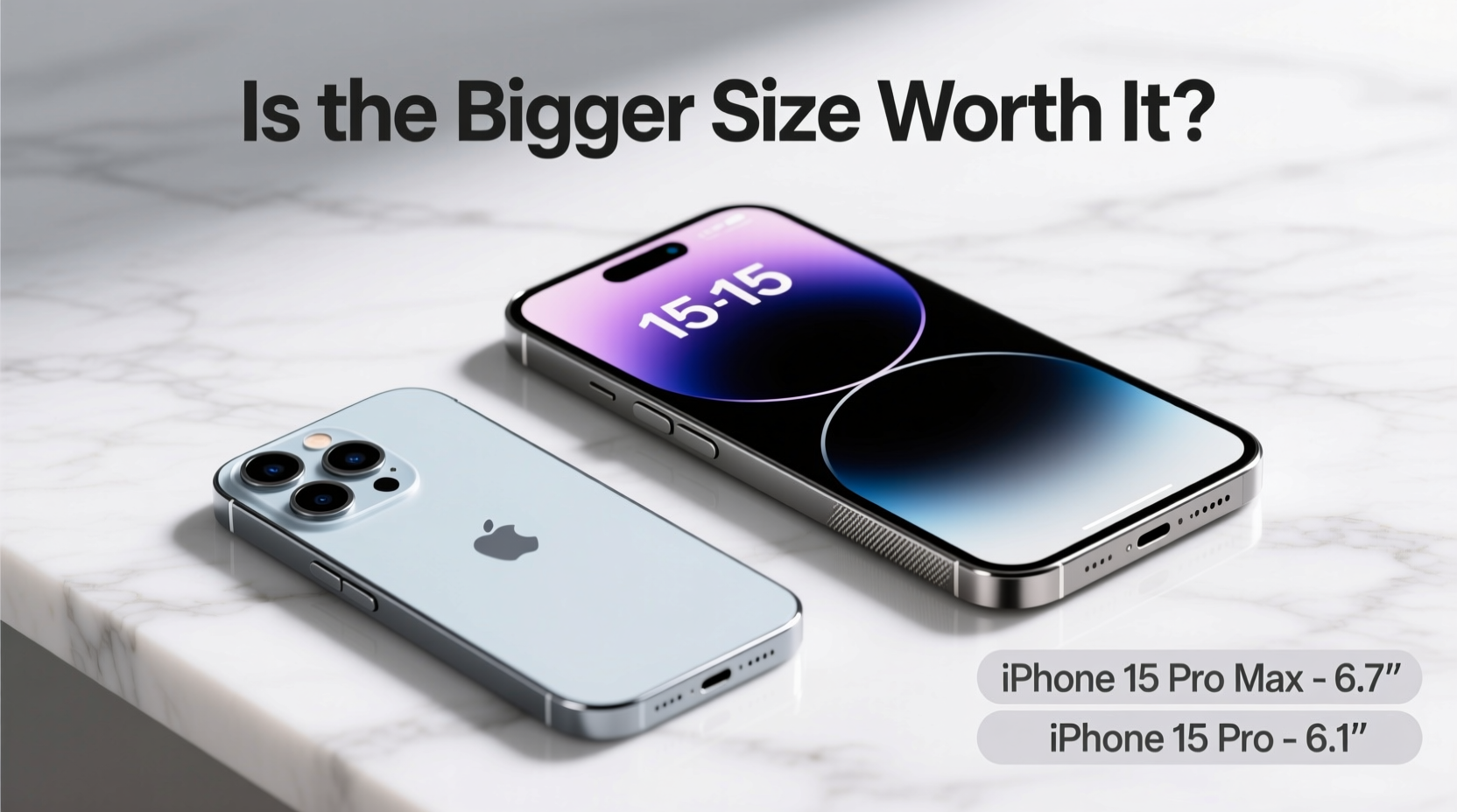 iphone 15 pro max vs 15 pro is the bigger size really worth it