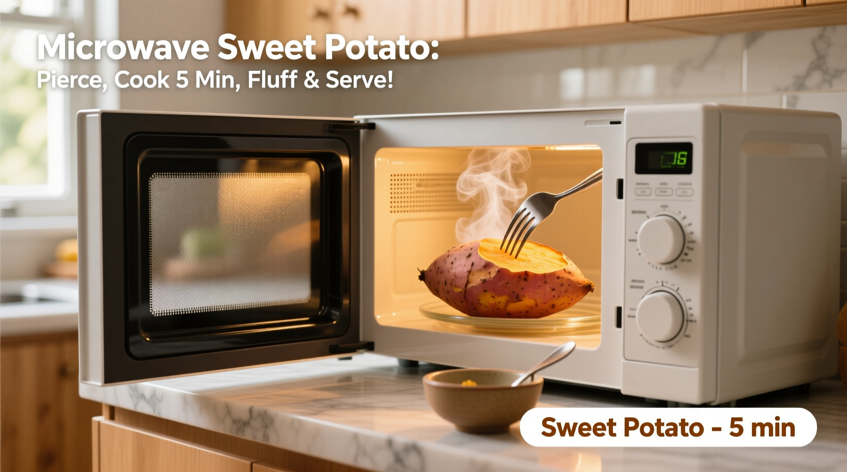how to cook a sweet potato fast