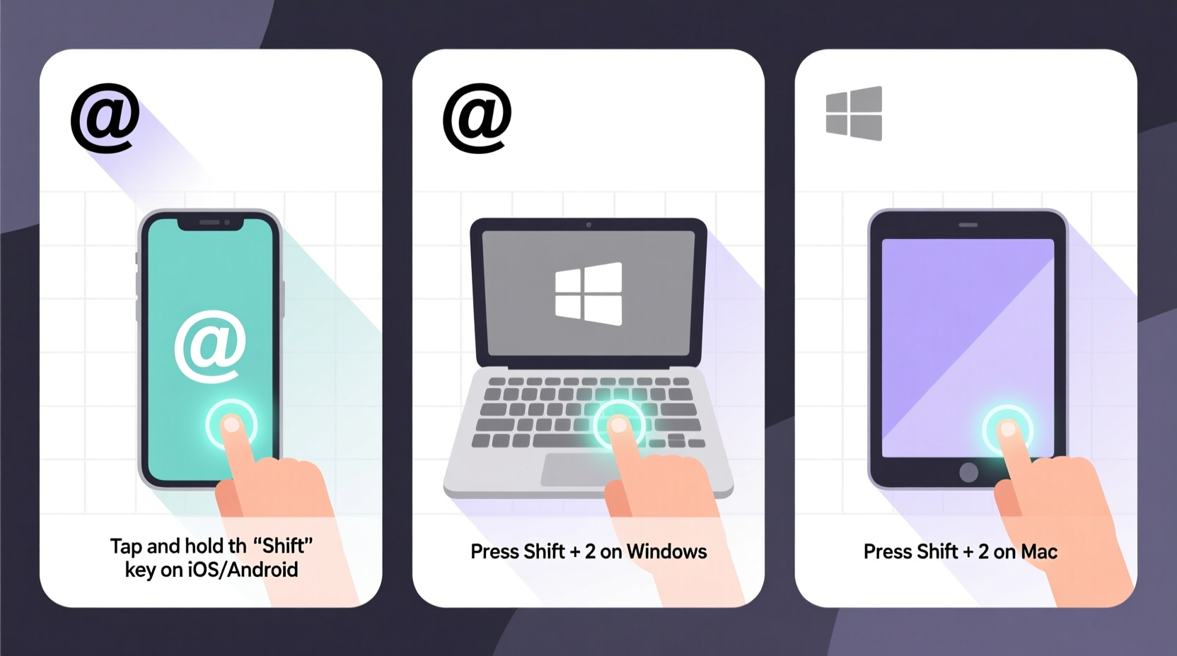 mastering the symbol simple ways to type the at sign on any device