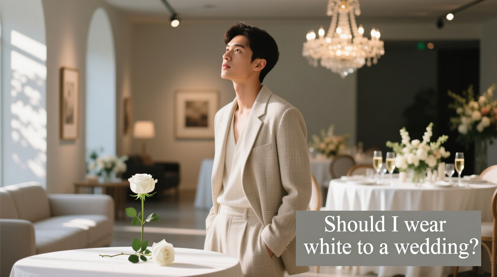 should i wear white to a wedding