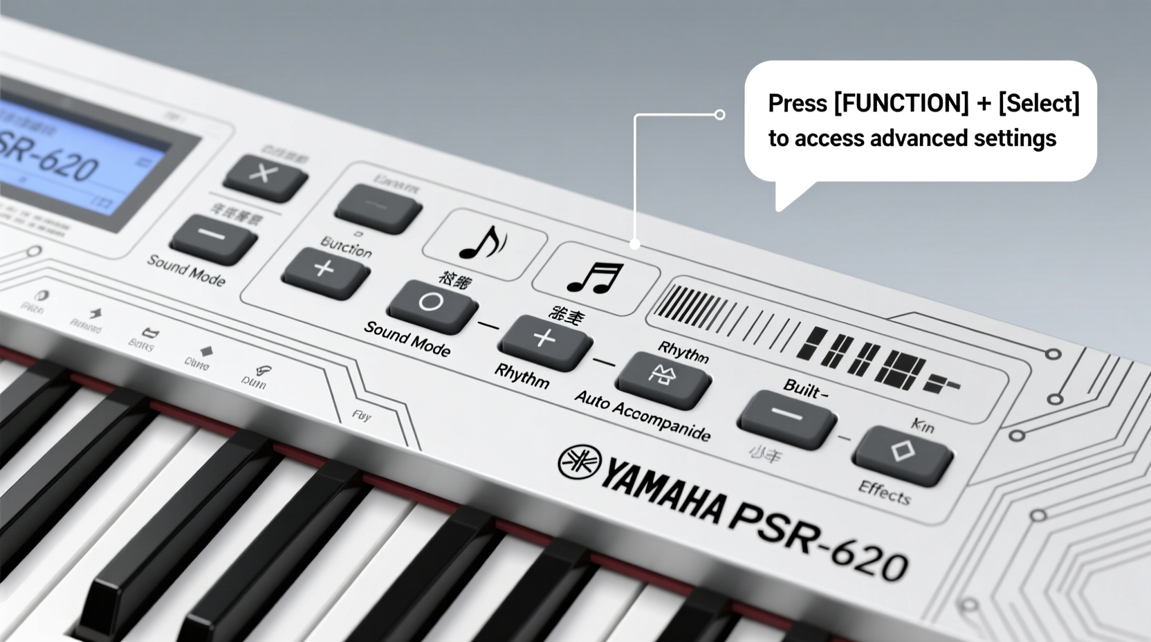 functions of keyboard yamaha psr 620