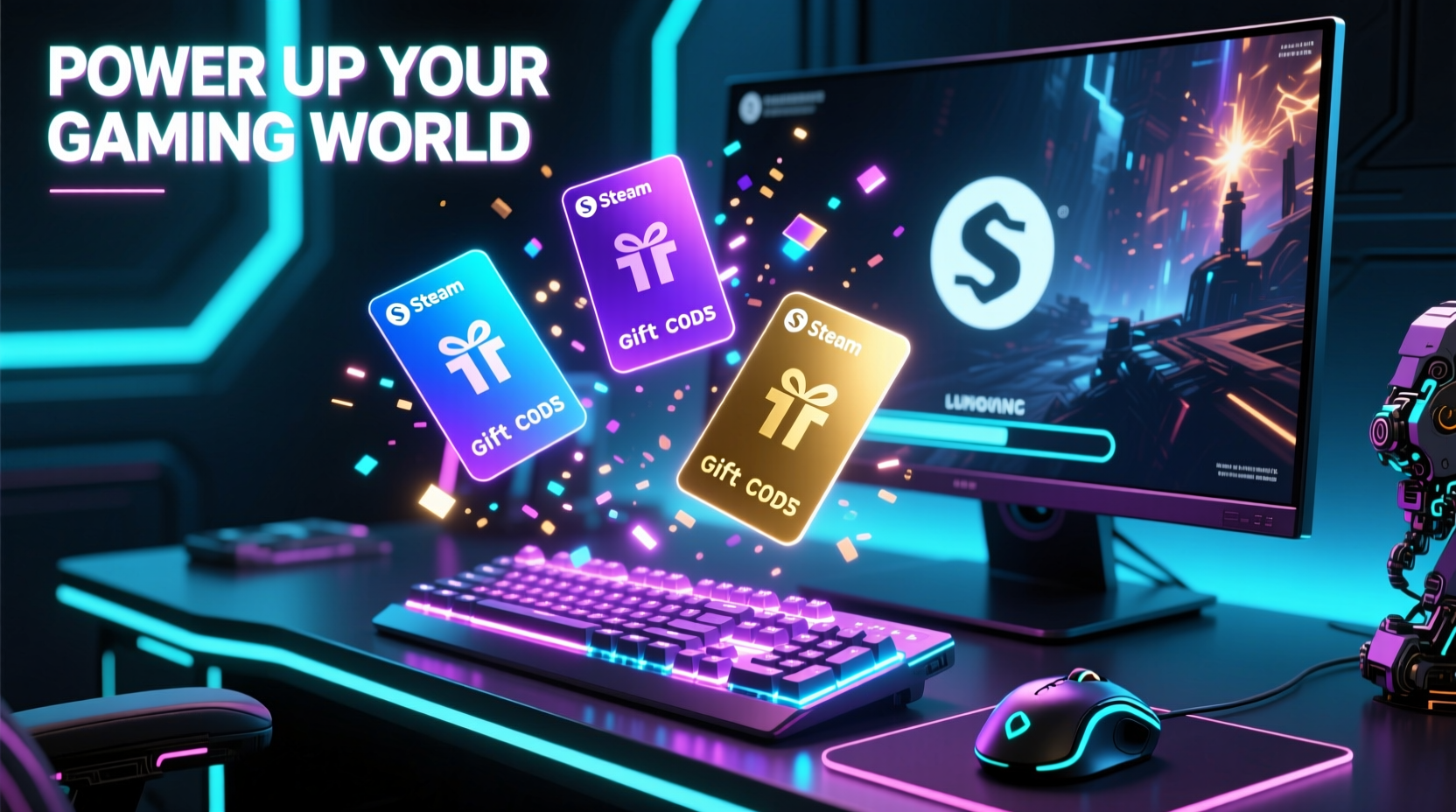 steam gift card codes power up their gaming world