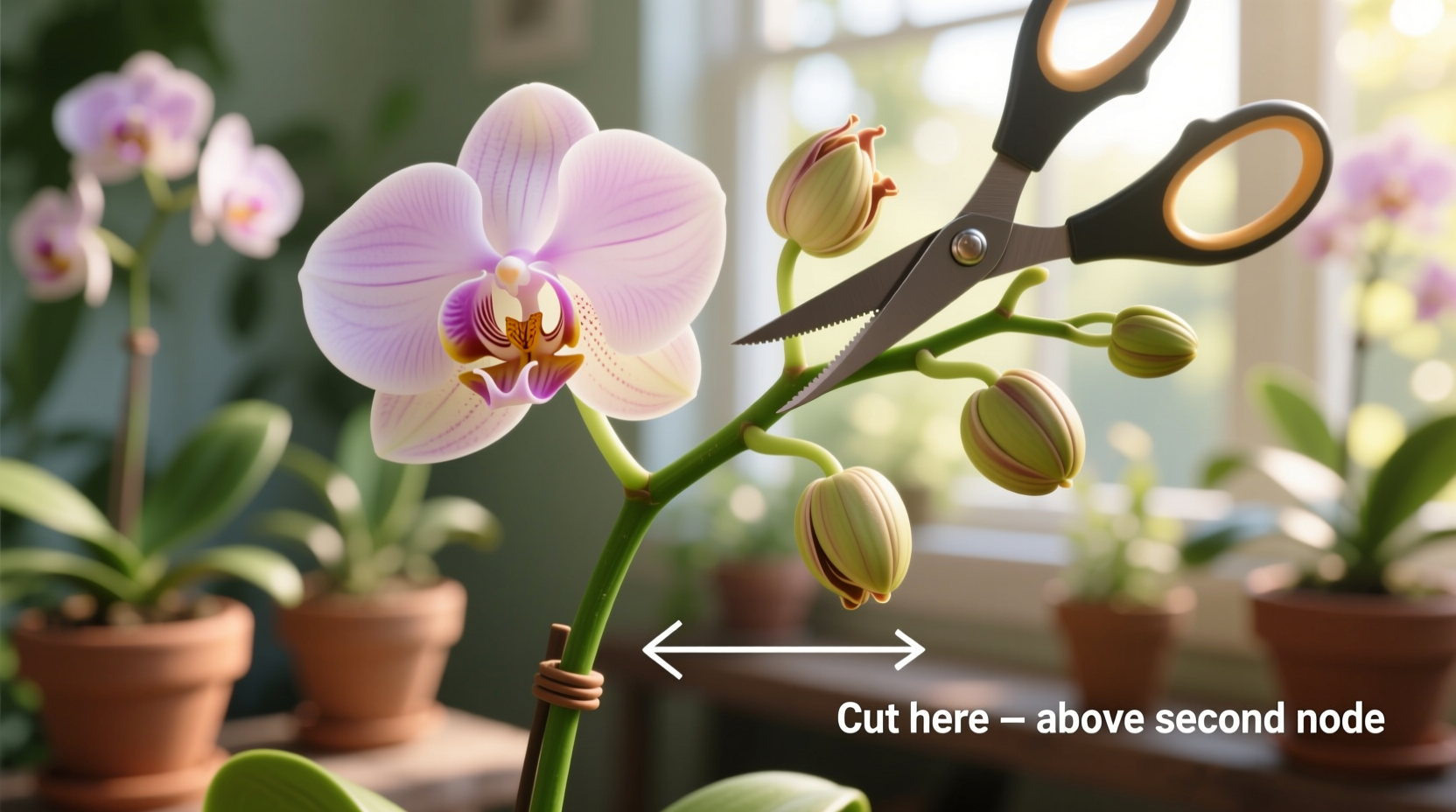 how to cut back orchids